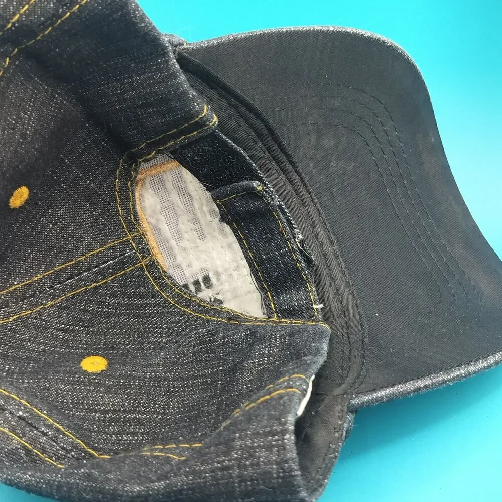 Texas Denim Baseball Cap Hat Adjustable Embroidered State Souvenir Unisex Adult